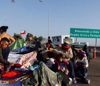 Migrantes venezolanos a Chile