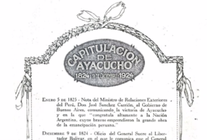 Texto de la Capitulación del Ejército Realista en Ayacucho y Textos Conexos Sobre la Victoria de Sucre a Bolívar. 1824-1825.